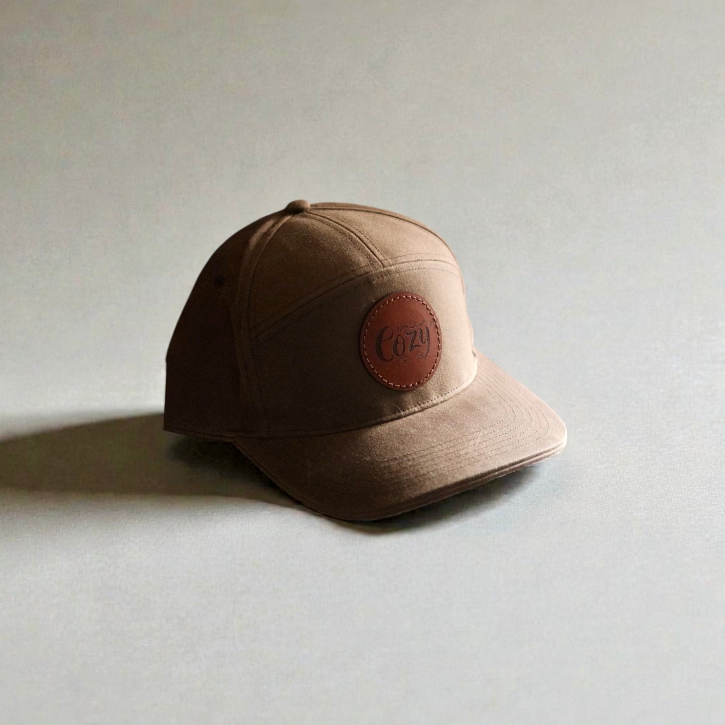 Cozy Leather Patch Hat (PREORDER)